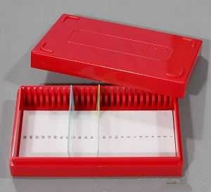 Plastic Slide storage box for 25 slides