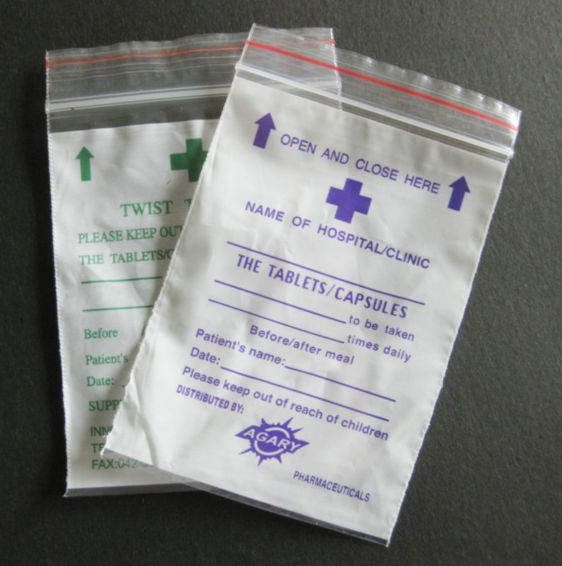 Plastic Medicine Envelope