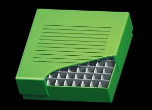 Cardboard freeze box 2 inch green