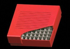 Cardboard freeze box 2 inch red